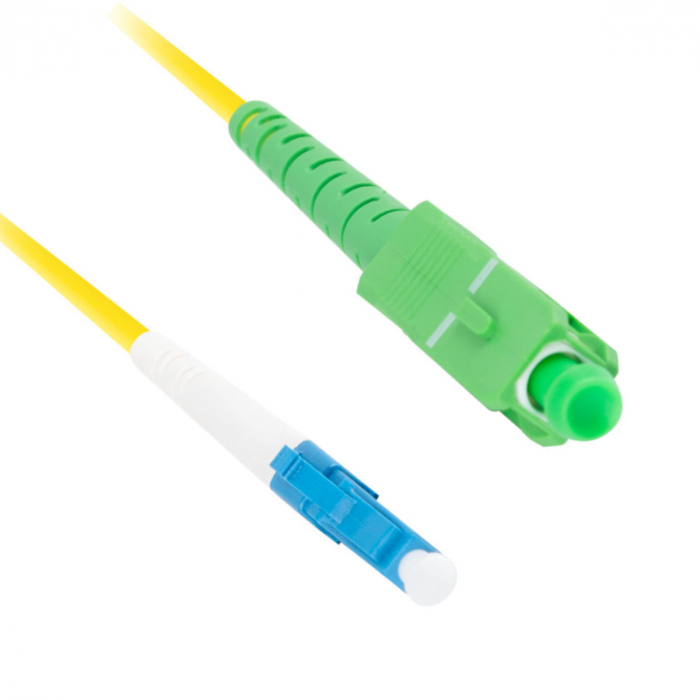 Cablu retea fibra optica cu lungime 3 m si conectori LC/UPC-SC/APC, Lanberg Z43304, SM, SIMPLEX 3.0MM G657A1 LSZH, galben [4]
