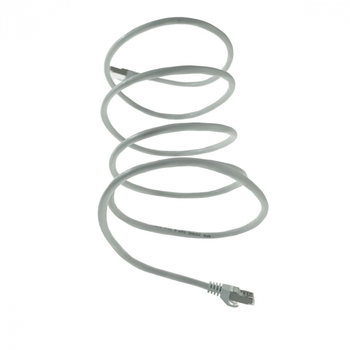 Cablu retea-patchcord CAT6 FTP, Lanberg 43616, 2 X RJ45, lungime 2m, AWG26, 10Gb/s-250MHz, de legatura retea, ethernet, gri [3]