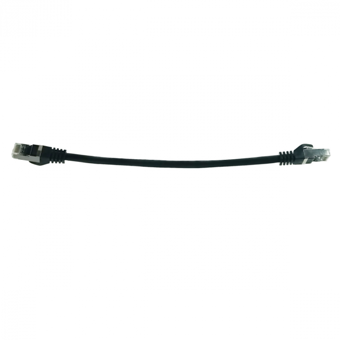 Cablu retea-patchcord CAT6 FTP, Lanberg 43618, 2 X RJ45, lungime 25cm, AWG26, 10Gb/s-250MHz, de legatura retea, ethernet, negru [3]