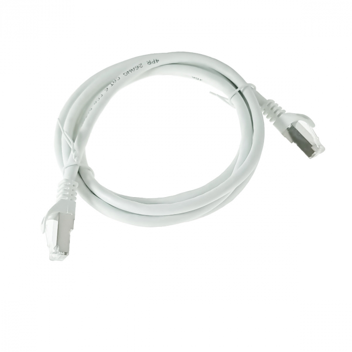 Cablu retea-patchcord CAT6 FTP, Lanberg 43627, 2 X RJ45, lungime 1.5m, AWG26, 10Gb/s-250MHz, de legatura retea, ethernet, alb [3]