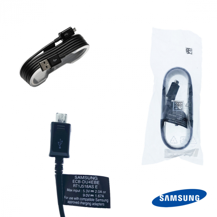 Cablu Samsung ECB-DU4EBE, USB Tip A tata la MicroUSB tata, lungime 1.5 m, negru [3]