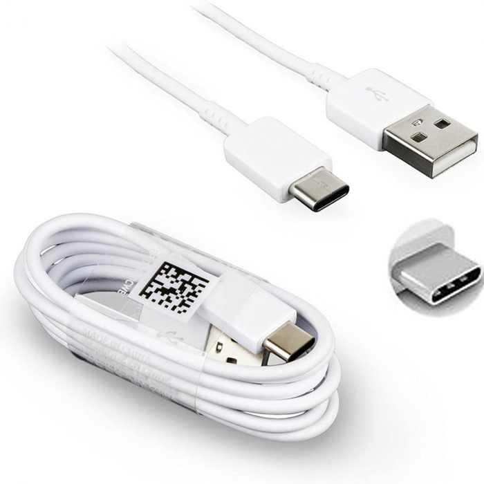 Cablu Samsung EP-DN930CWE, USB tip A tata la USB tip C tata, lungime 1.2 m, alb [2]