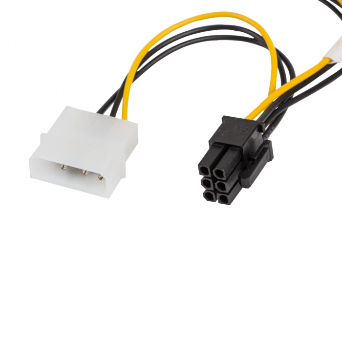 Cablu splitter in Y , Lanberg 41308, Molex 3-pin tata cu Molex 3-pin mama, la BTX cu 6 pini, 15 cm [2]