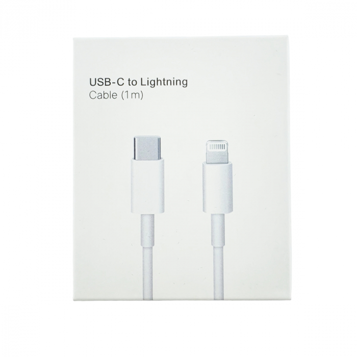 Cablu tip lightning la USB-C, pentru dispozitive Apple, A1703, 1m, alb, in blister [4]