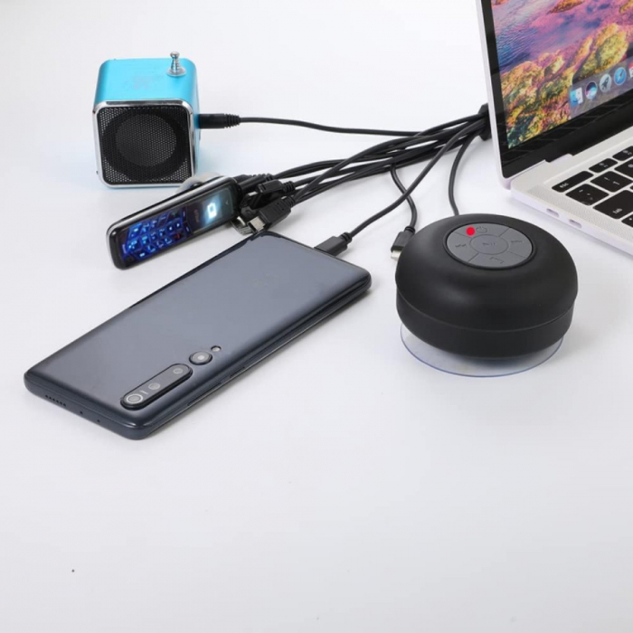 Cablu USB 10 in 1, CT101-N, alimentare de la USB, 10 conectori cu cablu, negru [4]