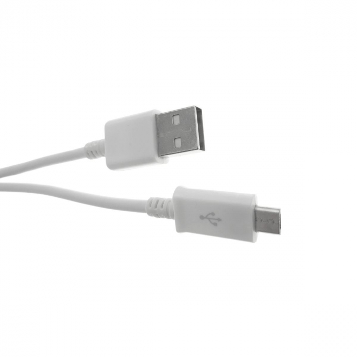 Cablu USB 2.0 la microUSB, invelis PVC, 85cm, alb [3]