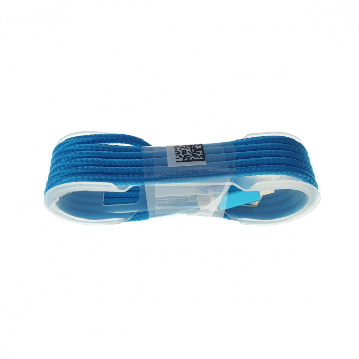 Cablu USB 2.0 la USB tip C, invelis textil, 120cm, albastru [2]