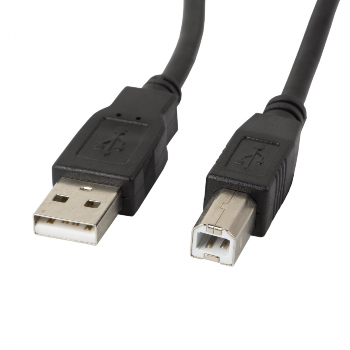 Cablu de date Lanberg, USB 2.0, 5m, Negru [2]