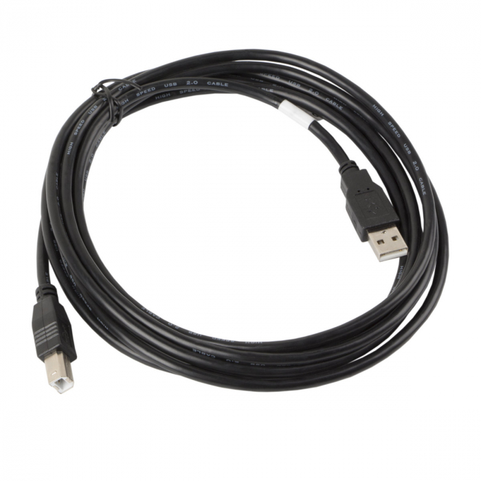Cablu USB 2.0 pentru imprimanta, Lanberg 41353, lungime 3 m, USB-A tata la USB-B tata, negru [1]