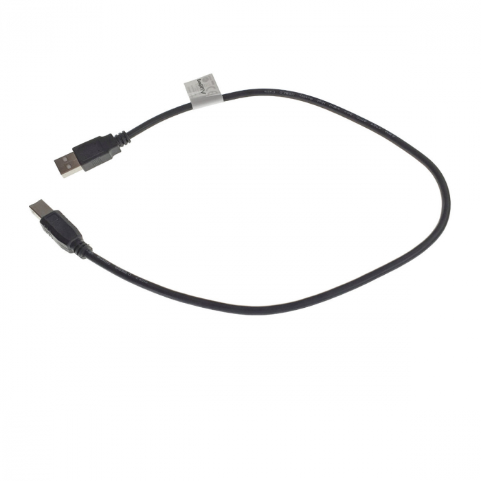 Cablu USB 2.0 pentru imprimanta, Lanberg 42867, lungime 50cm, USB-A tata la USB-B tata, negru [2]