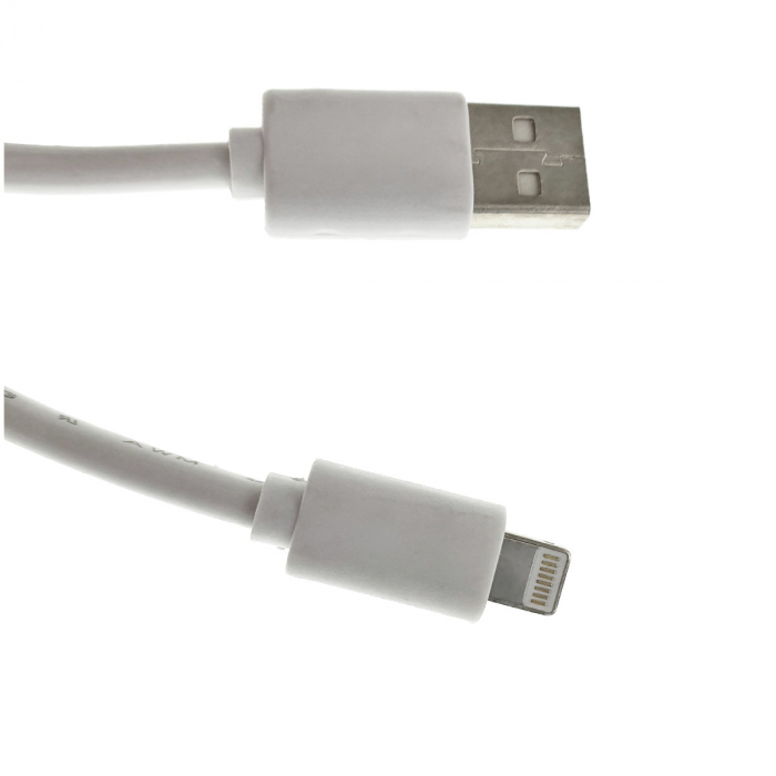 Cablu USB 2.0 tata la 8-pin lightning tata, XXL, pentru iPhone si dispozitive Apple, lungime 280 cm, invelis plastic, alb [3]