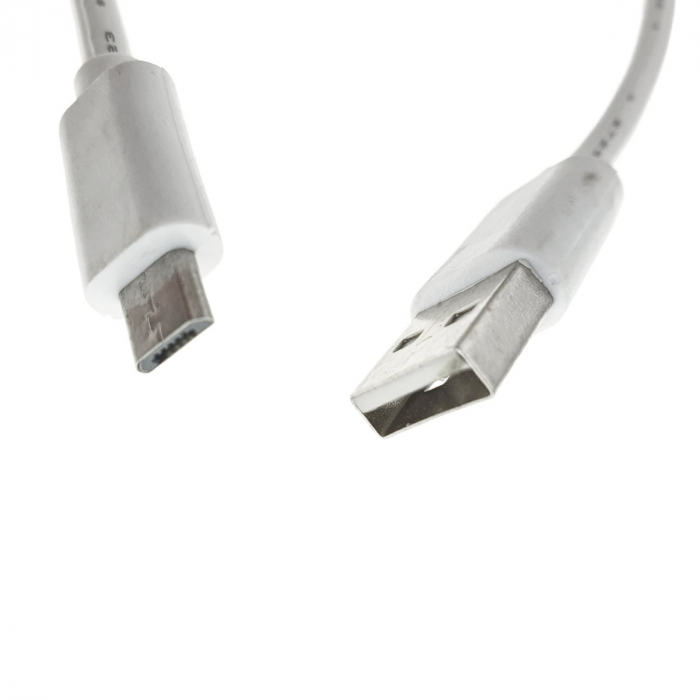 Cablu USB 2.0 tata la microUSB 2.0 tata, XXL, lungime 280 cm, invelis plastic, alb [3]