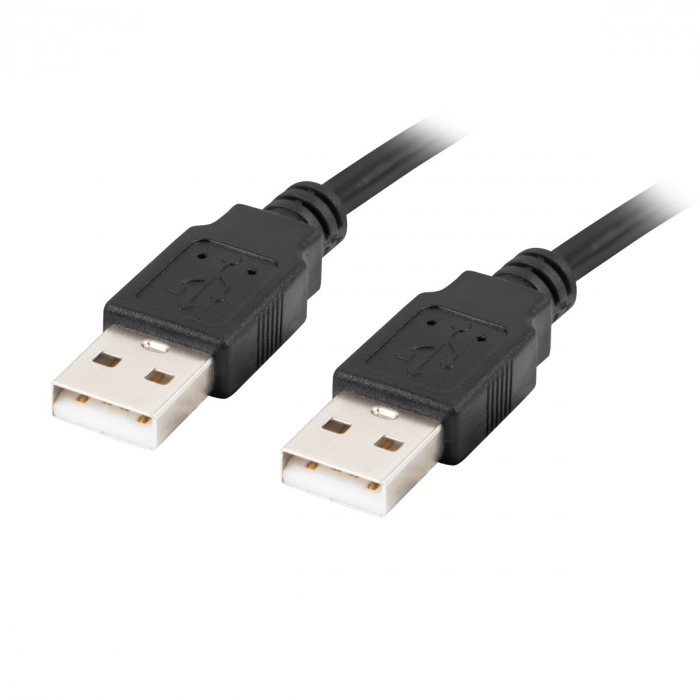 Cablu USB 2.0 tata la USB 2.0 tata, Lanberg 42774, lungime 50cm, negru [6]