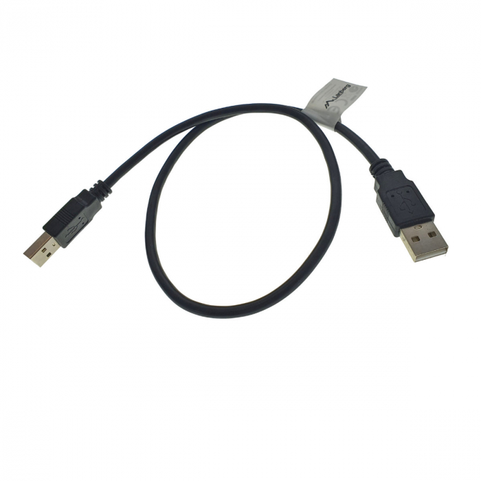 Cablu USB 2.0 tata la USB 2.0 tata, Lanberg 42774, lungime 50cm, negru [3]