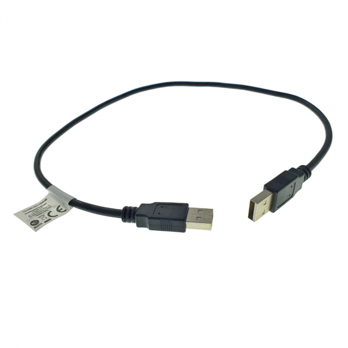 Cablu USB 2.0 tata la USB 2.0 tata, Lanberg 42774, lungime 50cm, negru [1]