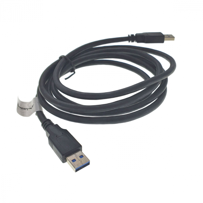 Cablu USB 3.0 tata la USB 3.0 tata, Lanberg 42776, lungime 180 cm, negru [3]