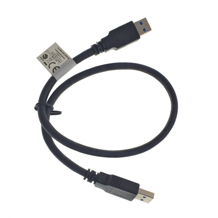 Cablu USB 3.0 tata la USB 3.0 tata, Lanberg 42777, lungime 50 cm, negru [3]