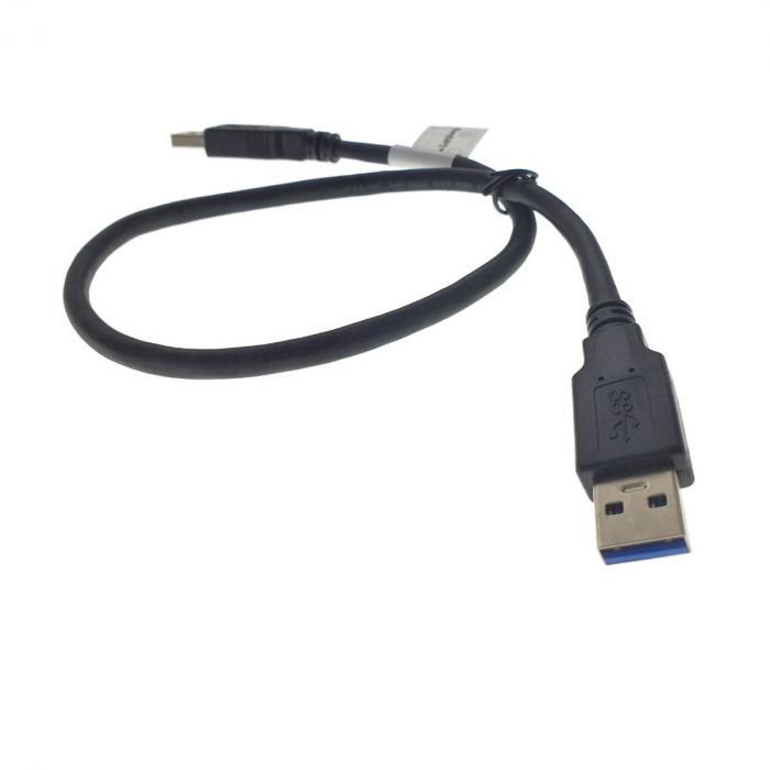 Cablu USB 3.0 tata la USB 3.0 tata, Lanberg 42777, lungime 50 cm, negru [4]