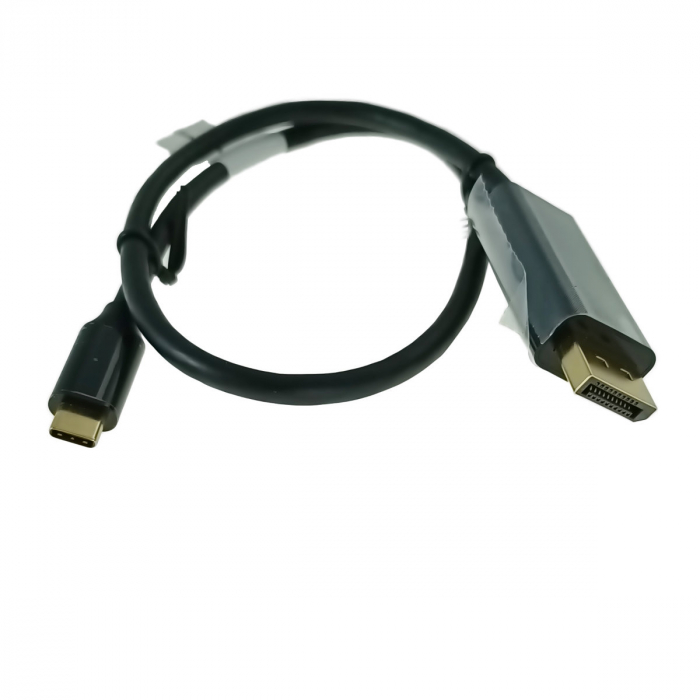 Cablu USB-C la DisplayPort, 0.5m, tata-tata, Lanberg 43679, HDR, DPCP 1.0, 4K-60Hz, negru [3]