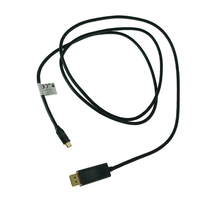 Cablu USB-C la DisplayPort, 1.8m, tata-tata, Lanberg 43681, HDR, DPCP 1.0, 4K-60Hz, negru [4]