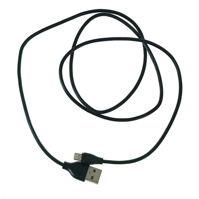 Cablu USB cu conector compatibil tip lightning, Jellico YG-10, 3.1A, lungime 100 cm, in blister, negru [2]