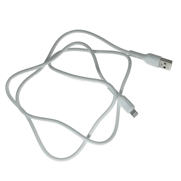 Cablu USB cu conector compatibil tip lightning, X-Scoot CL-133, lungime 100 cm, in blister, alb [1]