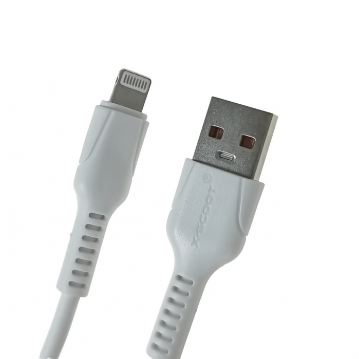 Cablu USB cu conector compatibil tip lightning, X-Scoot CL-133, lungime 100 cm, in blister, alb [2]