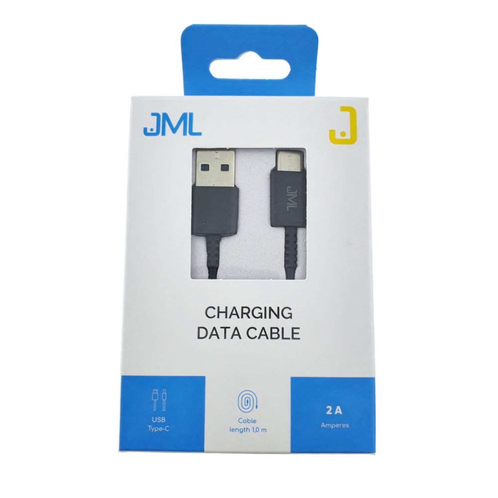 Cablu USB la USB-C, 1m, 2A, pentru Incarcare Rapida si Transfer Date, Negru JML-25948 [4]