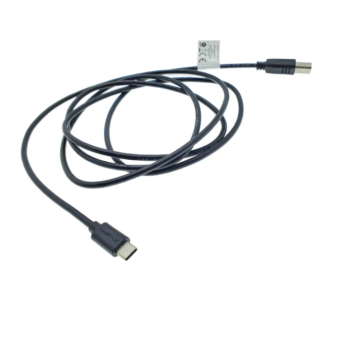 Cablu USB tip C imprimanta USB 2.0, 1.8 m, Lanberg 42977, USB B la USB-C, negru [2]