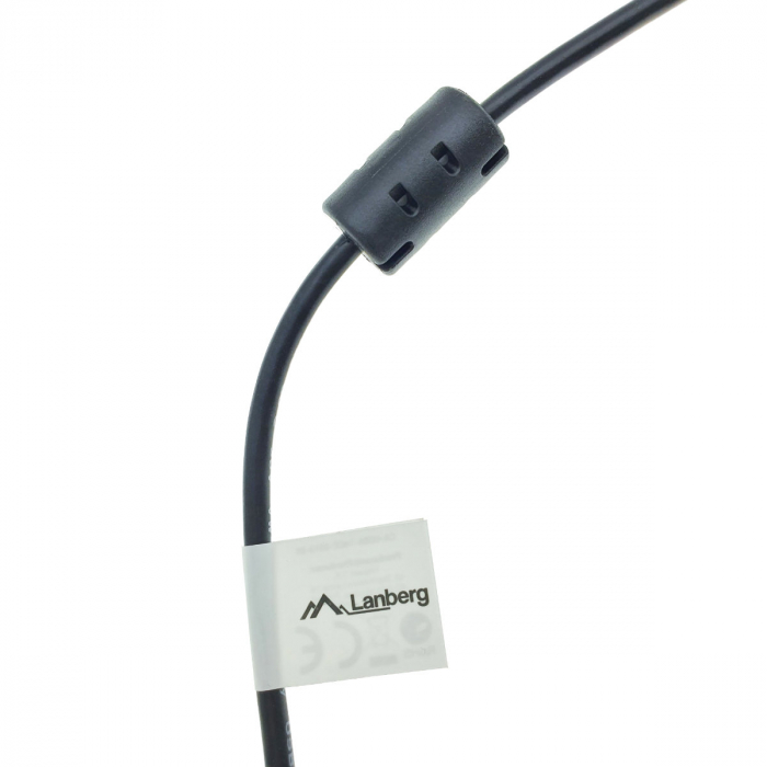 Cablu USB tip C imprimanta USB 2.0, 1.8 m, Lanberg 42979, USB B la USB-C, cu miez de ferita, negru [4]