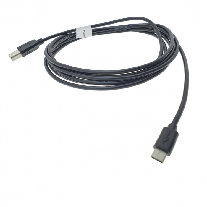 Cablu USB tip C imprimanta USB 2.0, 3 m, Lanberg 42978, USB B la USB-C, negru [4]