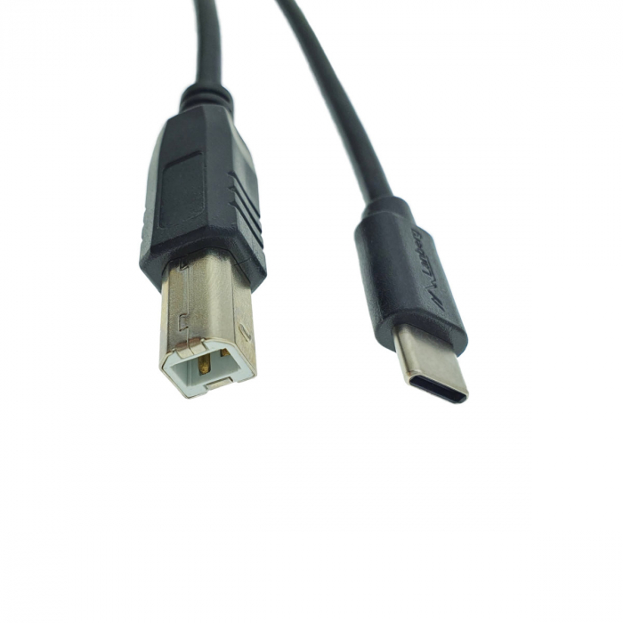 Cablu USB tip C imprimanta USB 2.0, 3 m, Lanberg 42978, USB B la USB-C, negru [3]