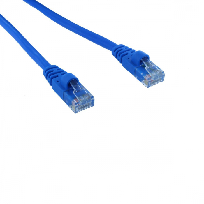 Cablu UTP cat.5, mufat 2xRJ45, lungime 10m, de legatura retea, ethernet, albastru [2]