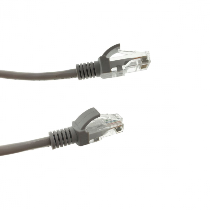 Cablu UTP cat.5, mufat 2xRJ45, lungime 50m, de legatura retea, ethernet, gri [2]
