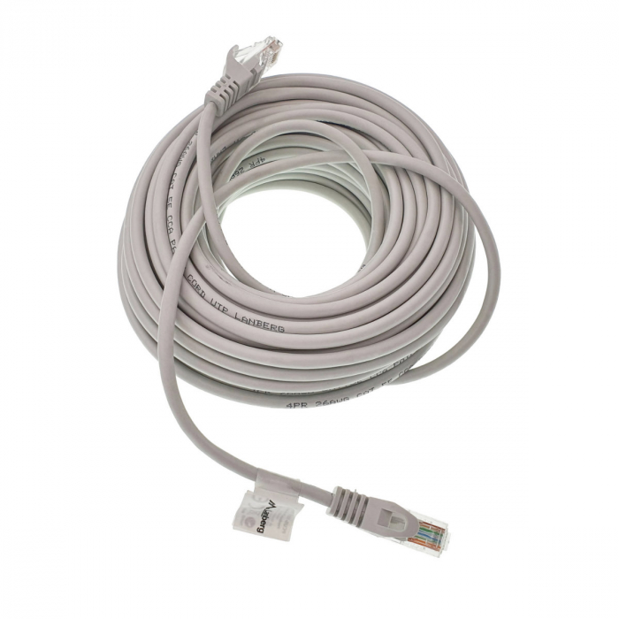 Cablu lanberg Patchcord RJ45 cat. 5e UTP 15m gri [4]