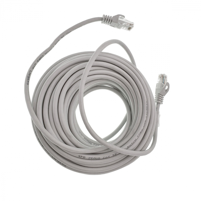 Cablu lanberg Patchcord RJ45 cat. 5e UTP 15m gri [2]