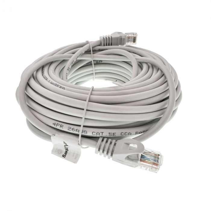 Cablu lanberg Patchcord RJ45 cat. 5e UTP 15m gri [3]