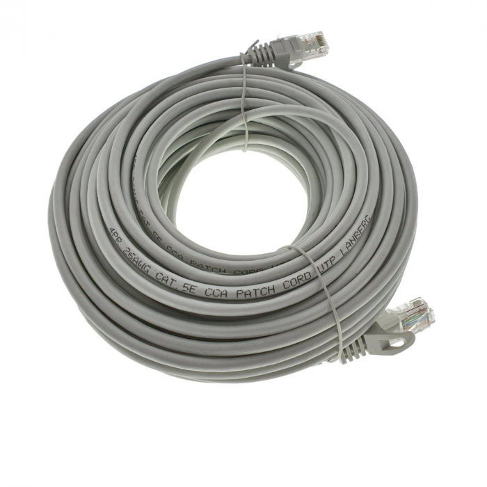 Cablu Patchcord Lanberg, RJ45, cat. 5e, UTP, 20m, gri [6]