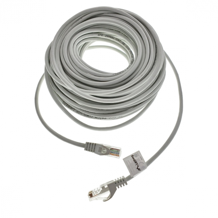 Cablu Patchcord Lanberg, RJ45, cat. 5e, UTP, 20m, gri [4]