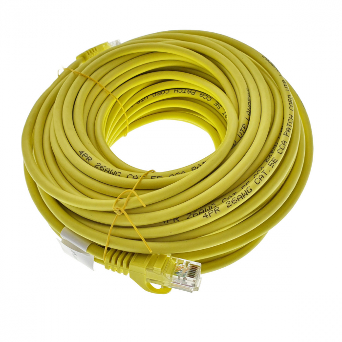 Cablu UTP Lanberg, cat. 5E, 20 m, Galben [1]