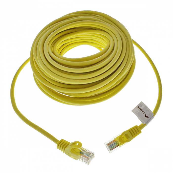 Cablu UTP Lanberg, cat. 5E, 20 m, Galben [2]