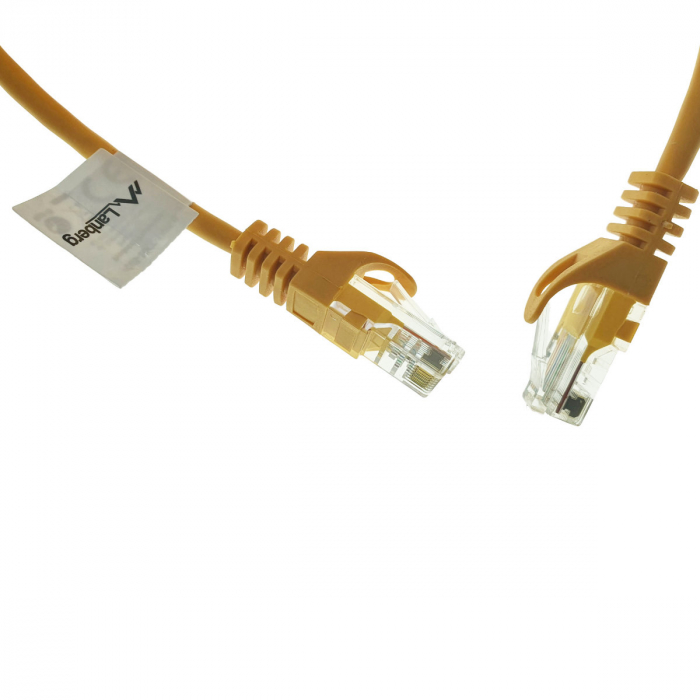 Cablu UTP, Lanberg 42281, cat.5e, mufat 2xRJ45, lungime 15m, AWG 26, 100 MHz, de legatura retea, ethernet, portocaliu [3]