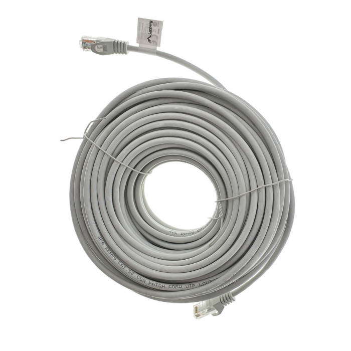 Cablu UTP, Lanberg 42781, cat.5e, mufat 2xRJ45, lungime 30m, AWG 26, 100 MHz, de legatura retea, ethernet, gri [5]