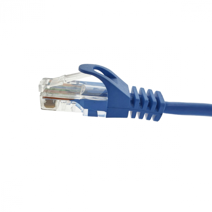 Cablu UTP, Lanberg 42782, cat 5e, mufat 2xRJ45, lungime 30m, AWG 26, 100 MHz, de legatura retea, ethernet, albastru [5]