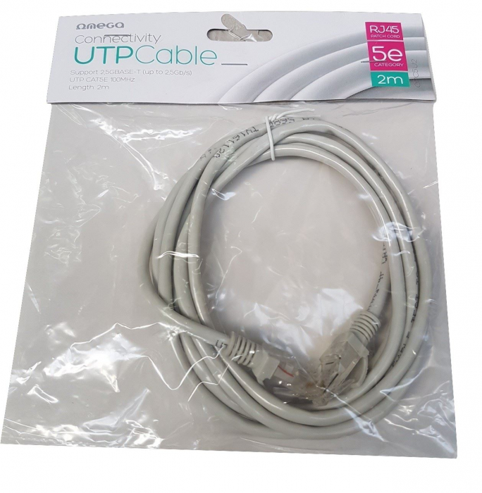 Cablu UTP Omega CAT 5E PATCH CORD RJ45 2M [4]