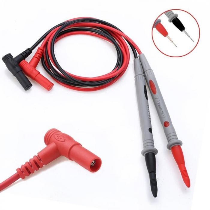 Cabluri de masurare cu varf de testare si conector universal multimetru,80 cm [3]