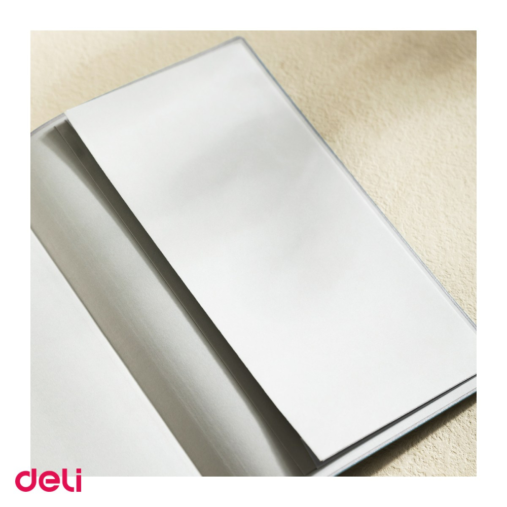 Caiet Deli N141 A5, 112 file, matematica, birou 80 g aritmetica, coperta imitatie de piele, piersica [5]