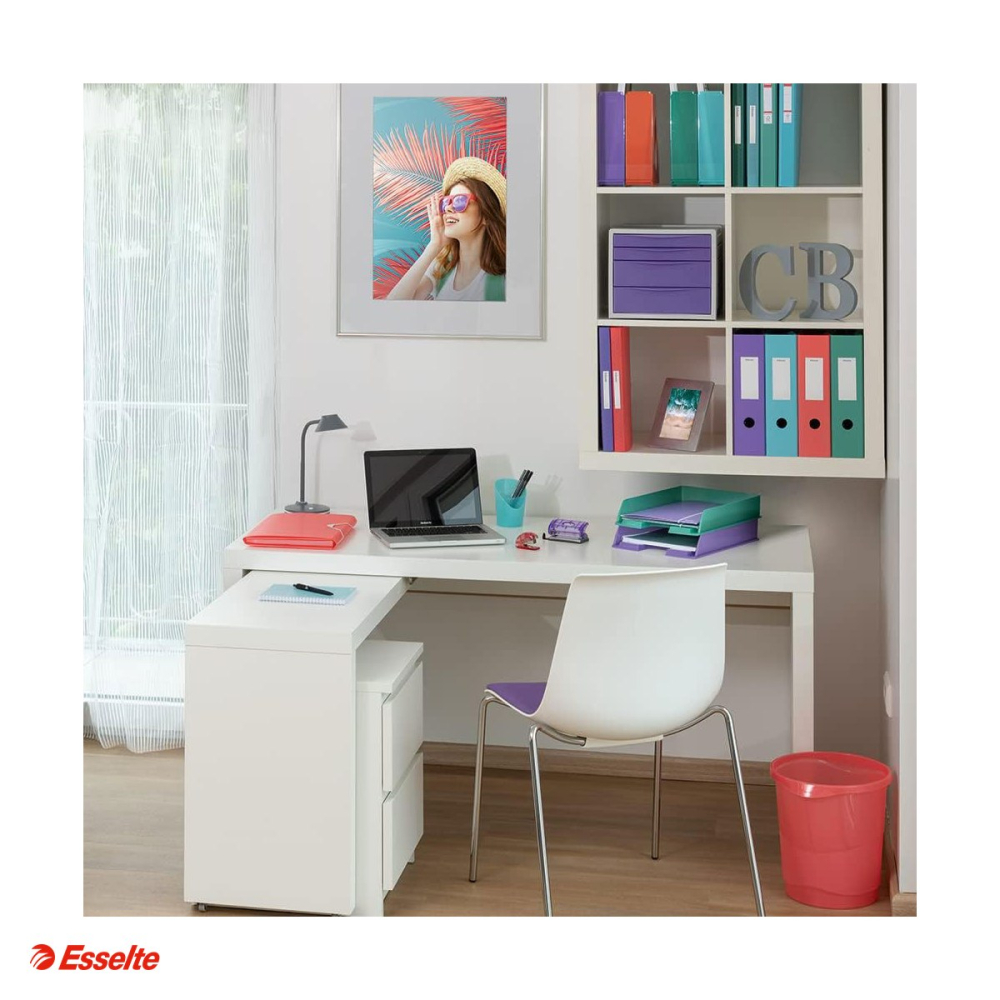Caiet mecanic Esselte Colour'Breeze, pentru arhivare, capacitate 140 file, corai [5]