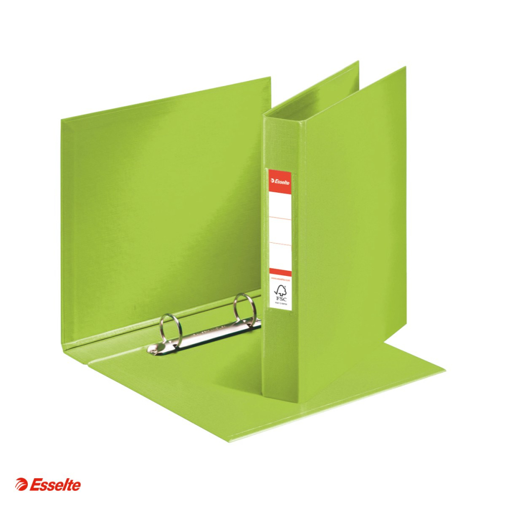 Caiet mecanic Esselte VIVIDA, PP/PP, A5, mecanism 2RR, inel 25 mm, capacitate 190 coli (80 g/mp), pentru documente perforate, hartie 80 g/mp, verde [4]