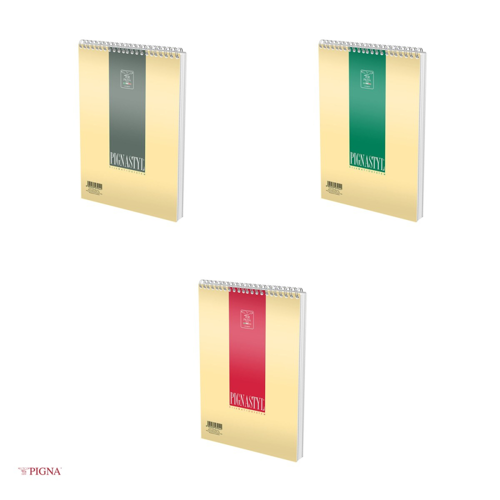 Bloc notes Pigna Style, A5, 60 file, matematica, 200 g/mp, spira aritmetica [4]